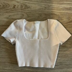 Babaton Sculpt Knit Tee Cropped